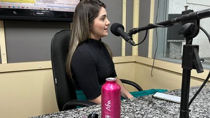 Entrevista de alunos à Rádio Marano FM