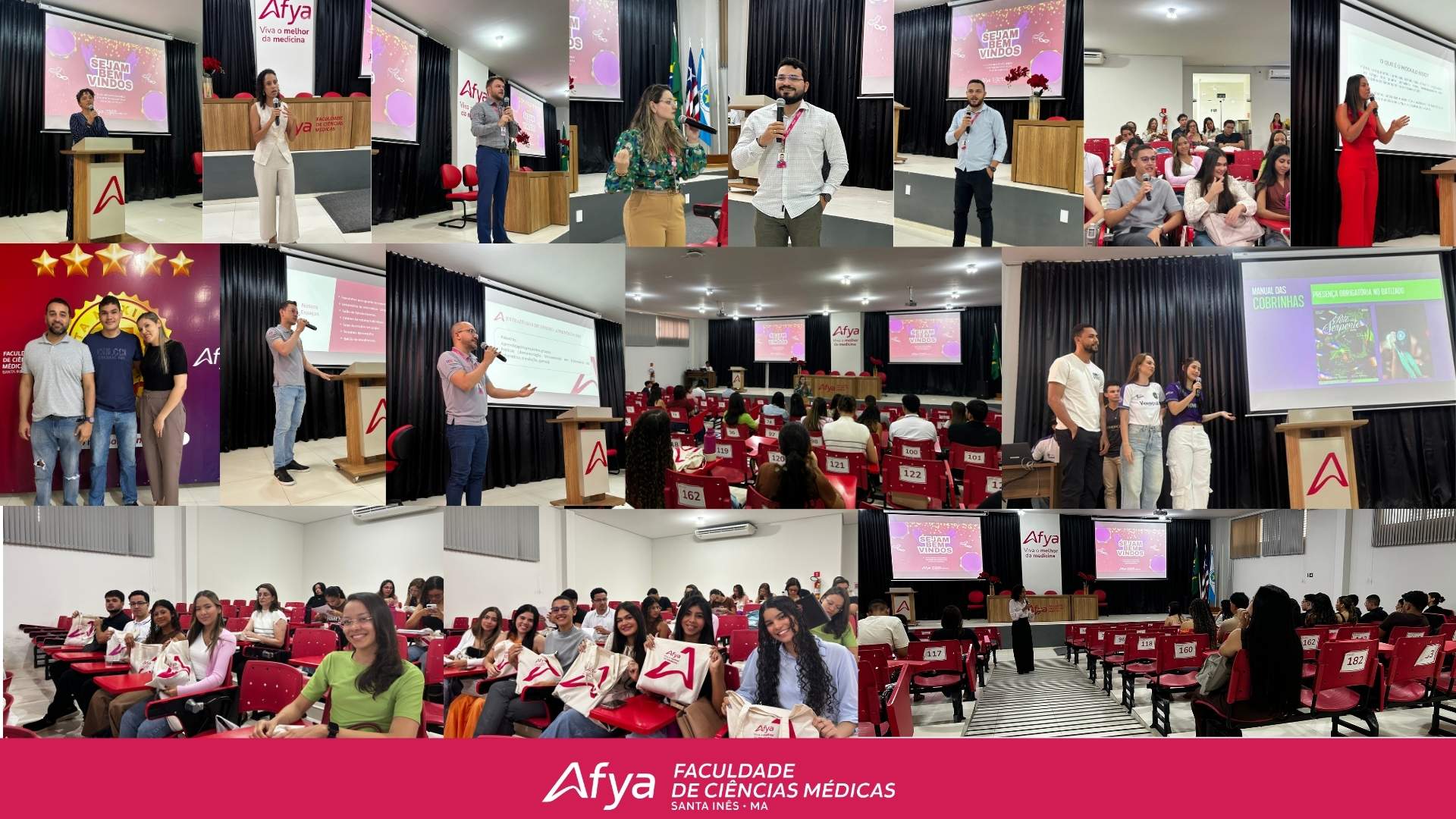 Afya Santa Inês realiza acolhimento da turma M07 com foco em integração, orientação e experiência discente