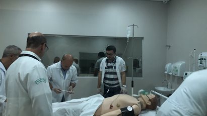 Treinamento dos professores. 