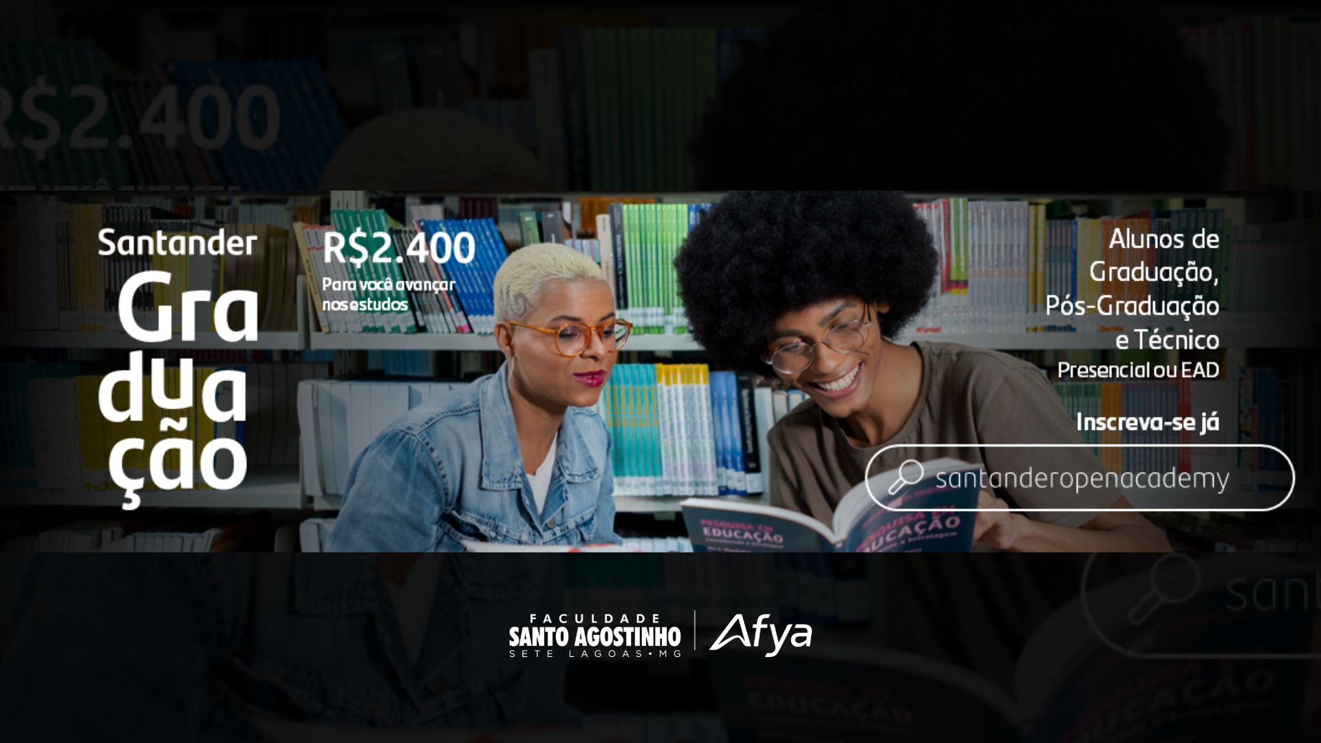 Afya Educacional abre inscrições para o Programa de Bolsas Santander Graduação 2024
