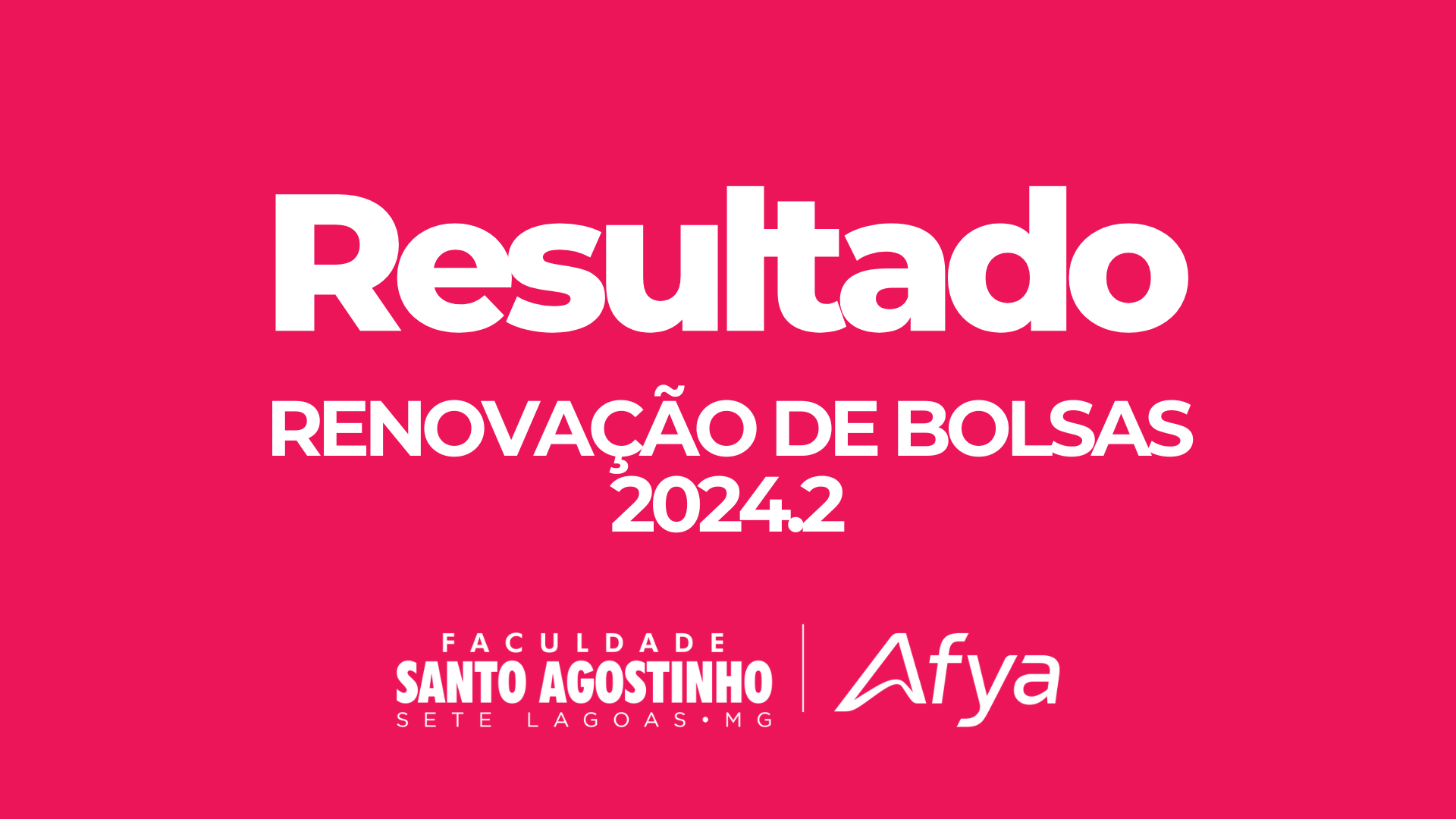 Primeiro Resultado da Renovação de Bolsas para o 2º Semestre de 2024