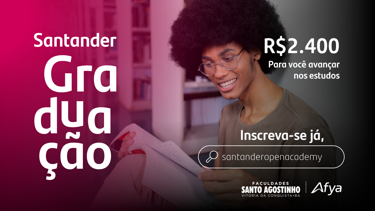 Abertura do Edital Interno Afya para o Programa de Bolsas Santander Graduação 2024