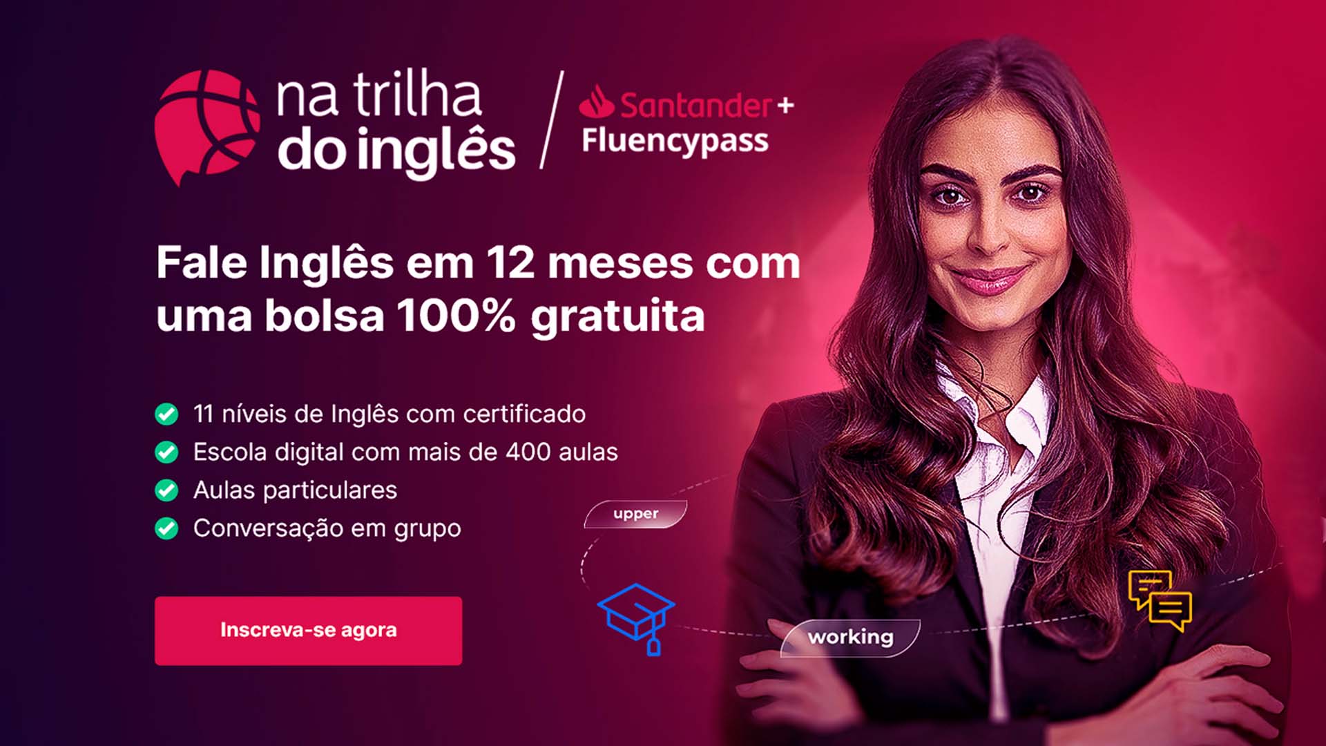 Afya lança edital interno para o Programa Santander Na Trilha do Inglês