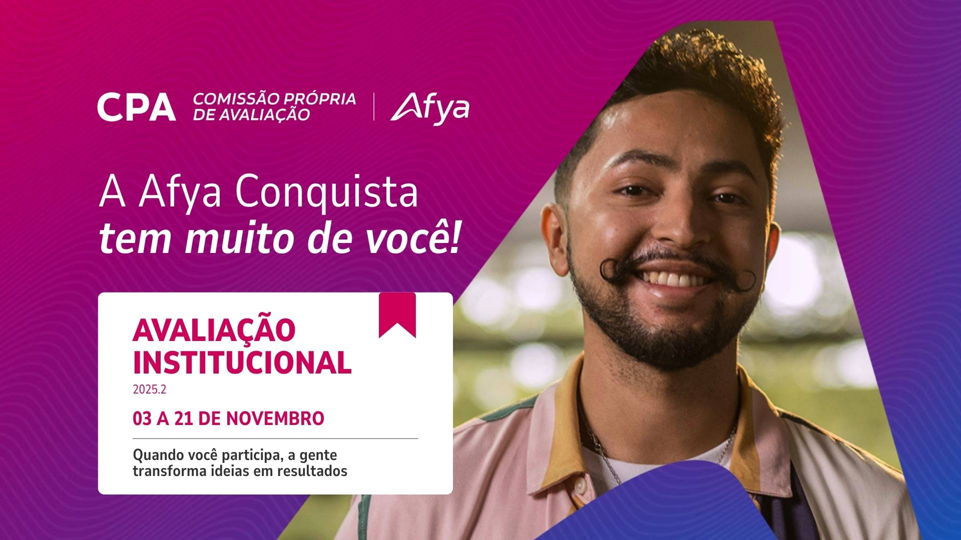 Avaliação Institucional 2025.2 começa hoje para toda a comunidade acadêmica