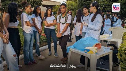 FASA DO BEM no IFBA VCA - Orientação e prevenção a saúde.