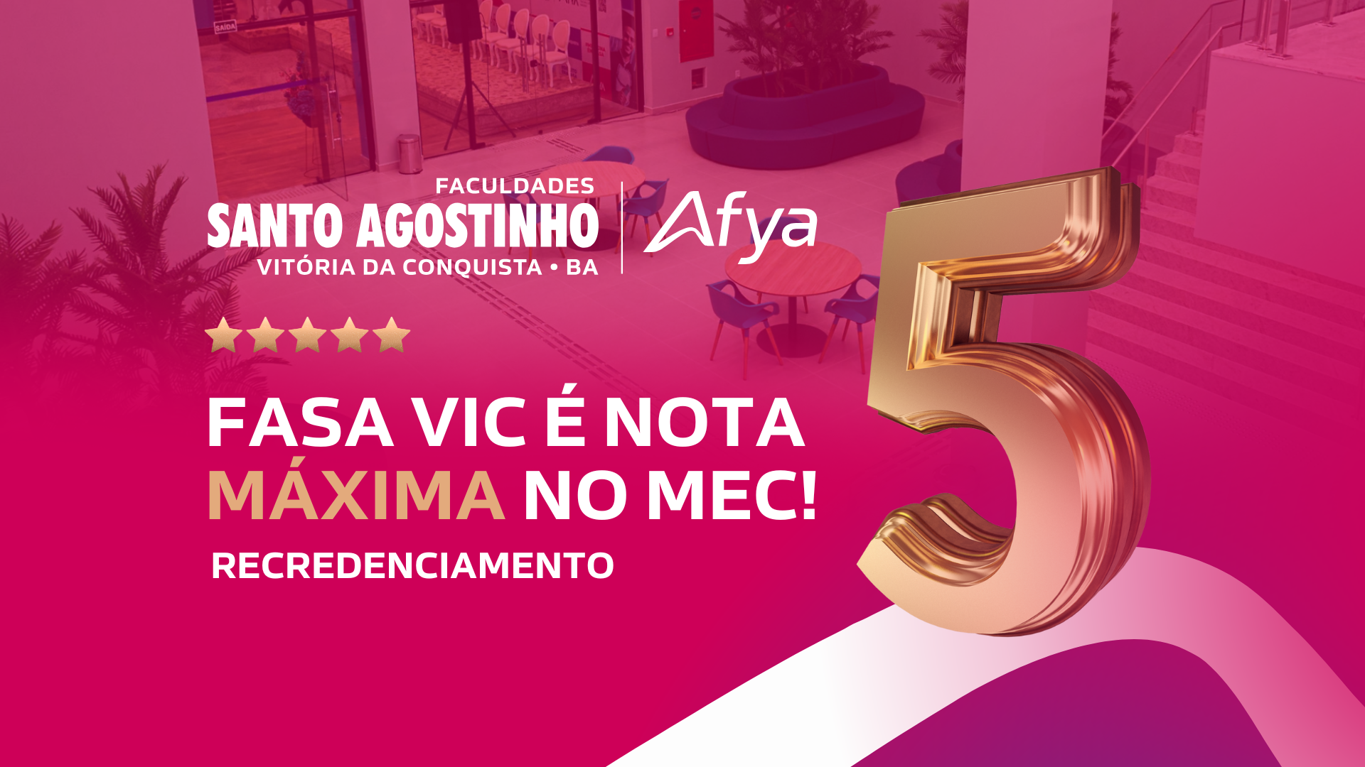 FASA VIC recebe nota máxima no recredenciamento pelo MEC