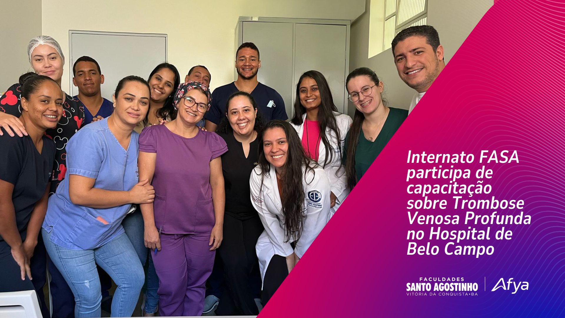 Internato FASA participa de capacitação sobre Trombose Venosa Profunda no Hospital de Belo Campo