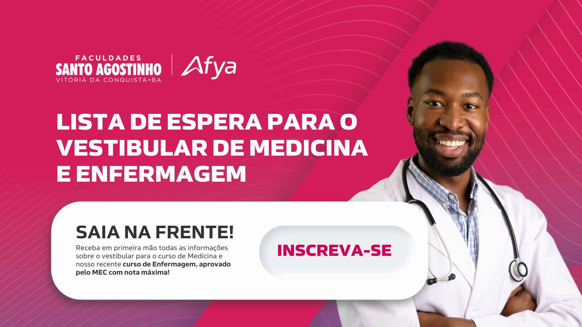 Lista de Espera Aberta para Vestibular de Medicina e Enfermagem e muito mais na FASAVIC | AFYA