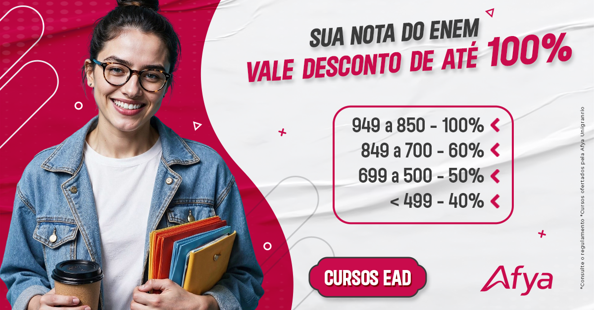 Nota do ENEM garante descontos de até 100% em cursos EAD