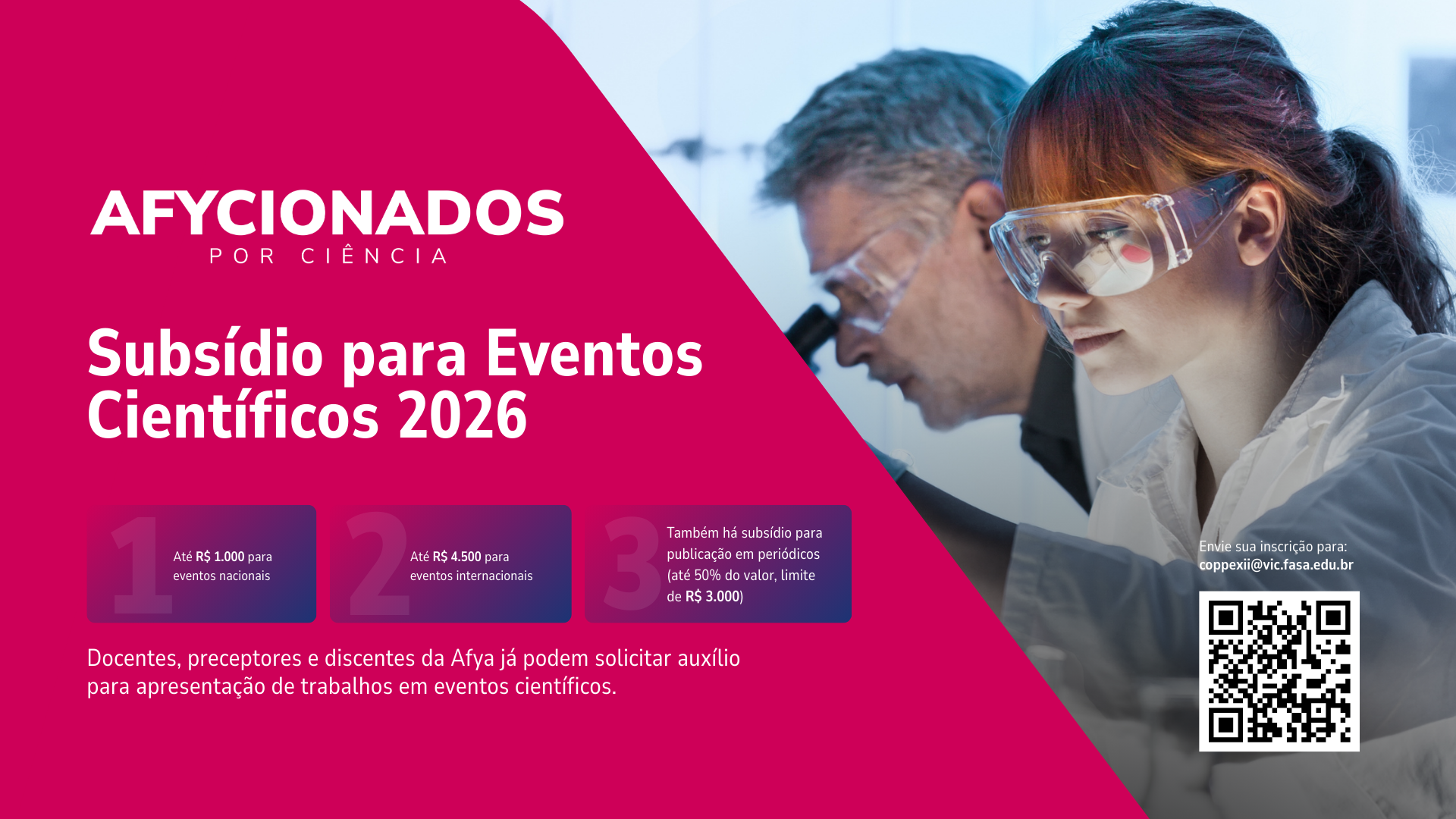 Afya lança Regulamento de Concessão de Subsídios para Eventos e Publicações Científicas – Edição 2026