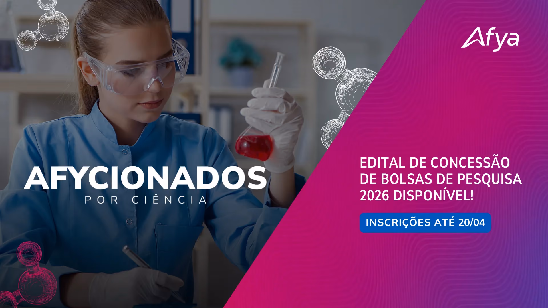 Afya lança edital de bolsas de pesquisa 2026 com foco em inovação e saúde