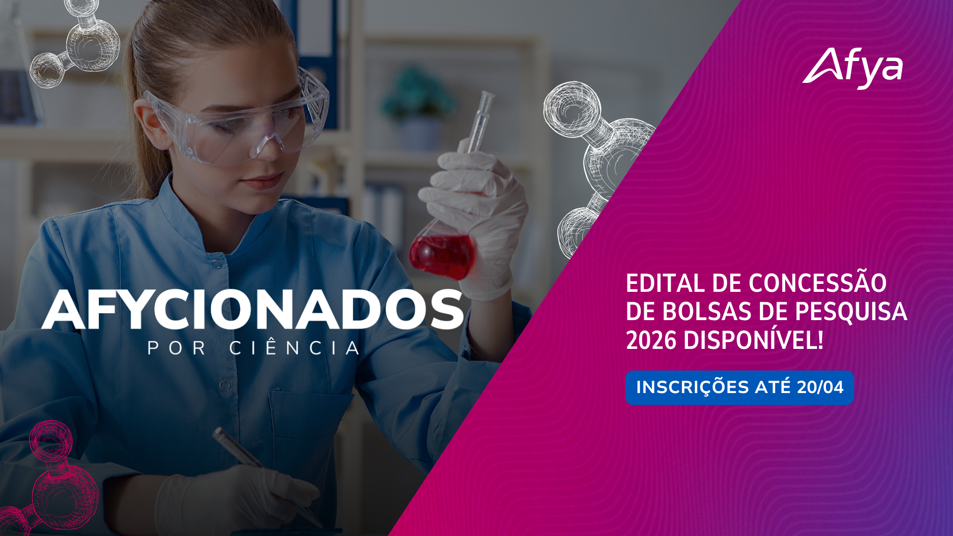 Afya lança edital de bolsas de pesquisa 2026 com foco em inovação e saúde