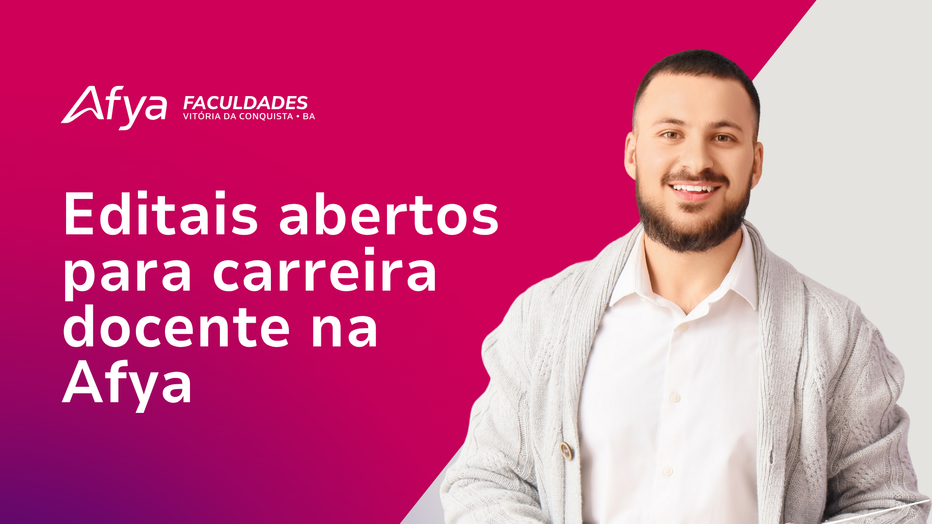 AFYA abre editais para progressão de carreira docente em Vitória da Conquista