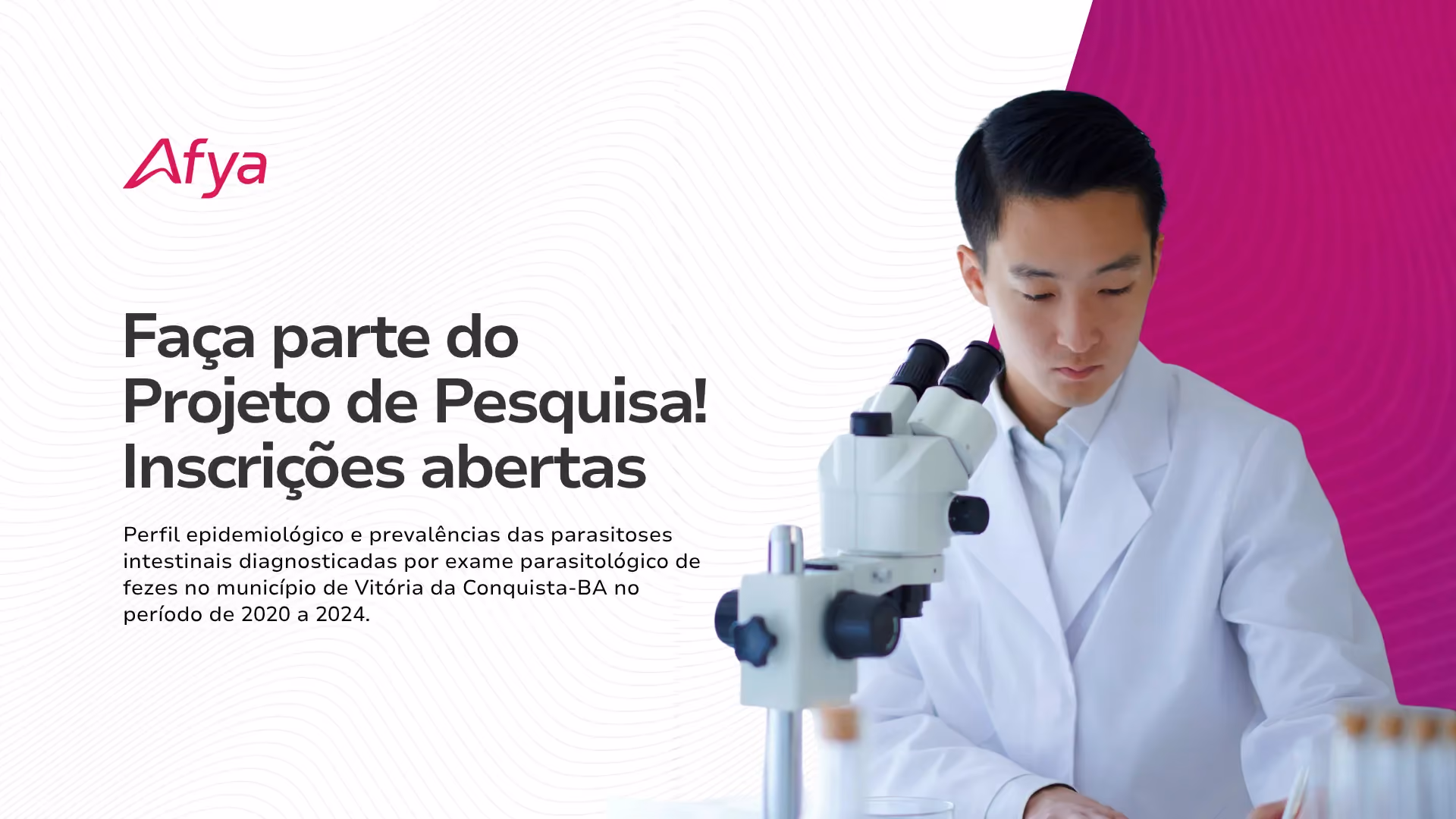 Afya abre seleção para alunos de Medicina participarem de projeto de pesquisa em parasitologia