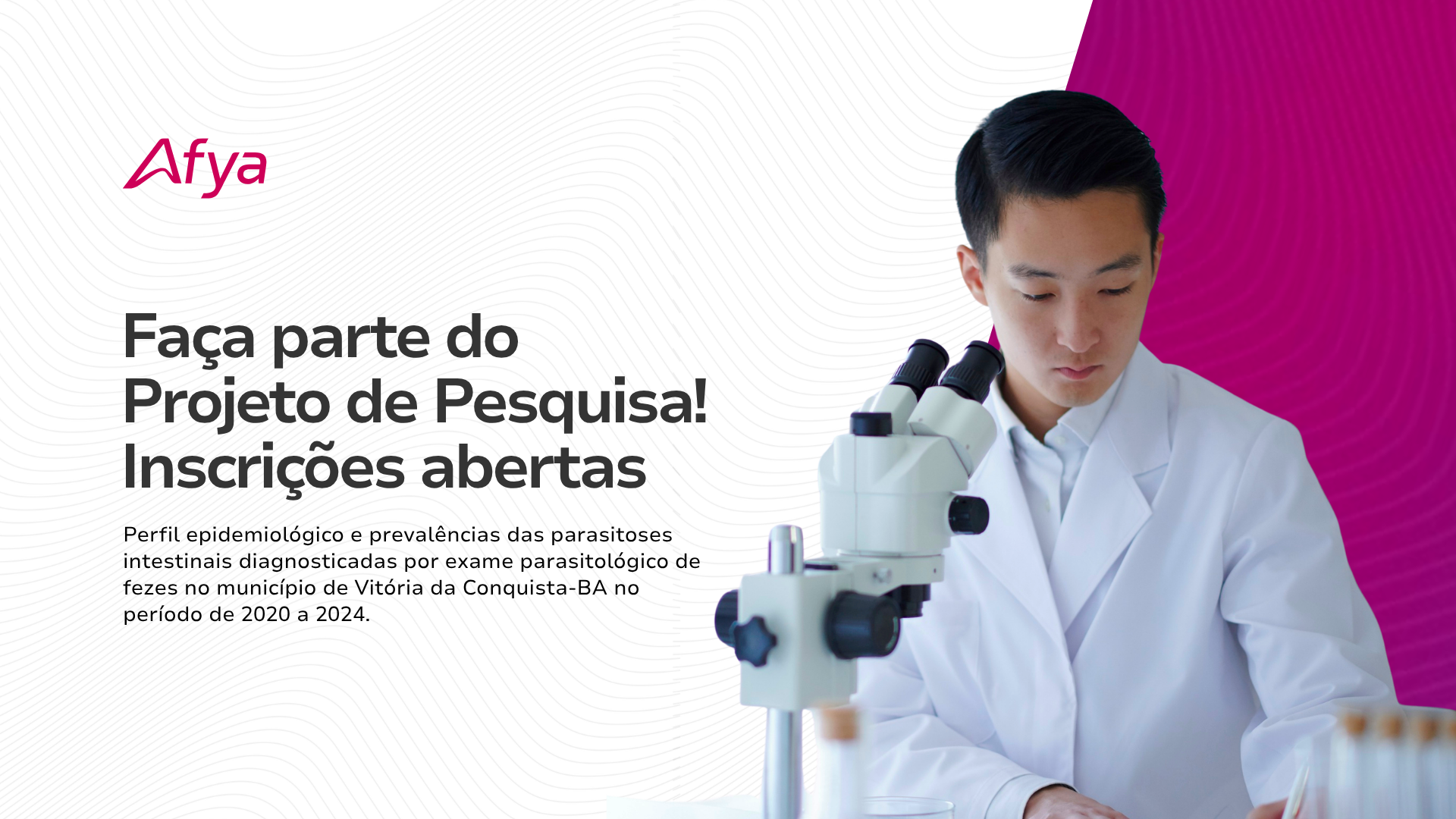 Afya abre seleção para alunos de Medicina participarem de projeto de pesquisa em parasitologia
