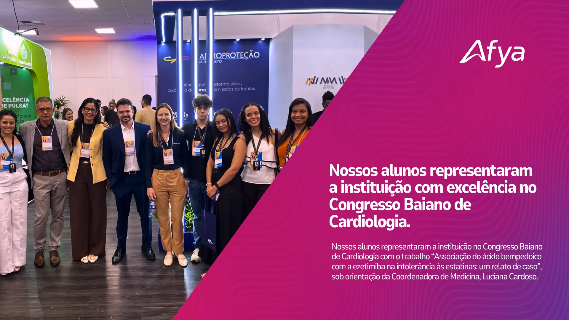 Afya Ciências Médicas de Vitória da Conquista é destaque no Congresso Baiano de Cardiologia