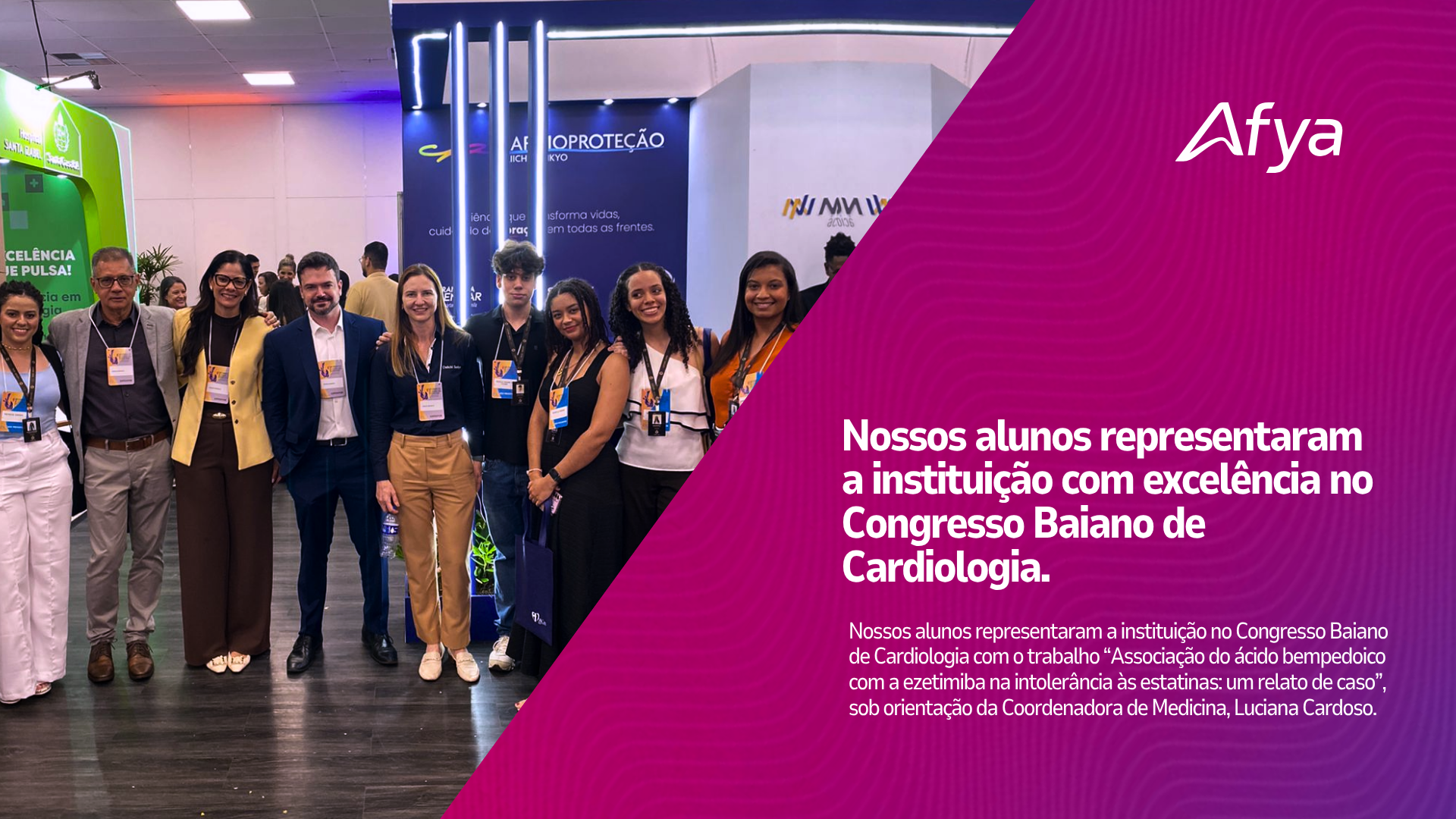 Afya Ciências Médicas de Vitória da Conquista é destaque no Congresso Baiano de Cardiologia