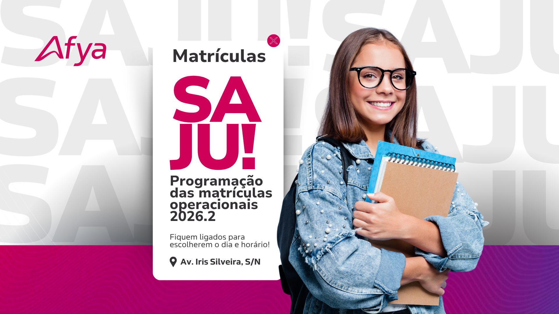 Matrículas Operacionais do SAJU 2026.2: veja datas, horários e orientações