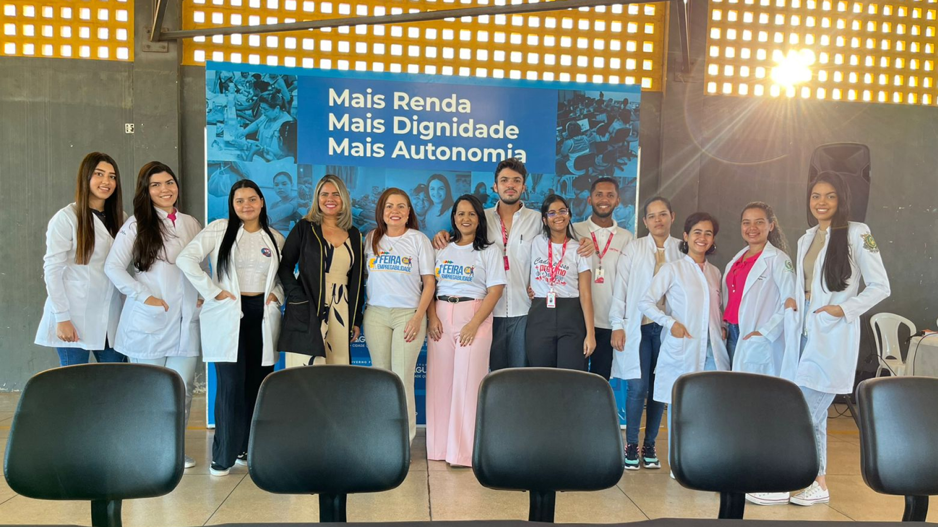 1º Feira de Empregabilidade realizada pela secretaria de assistência social com parceria com o UNITPAC