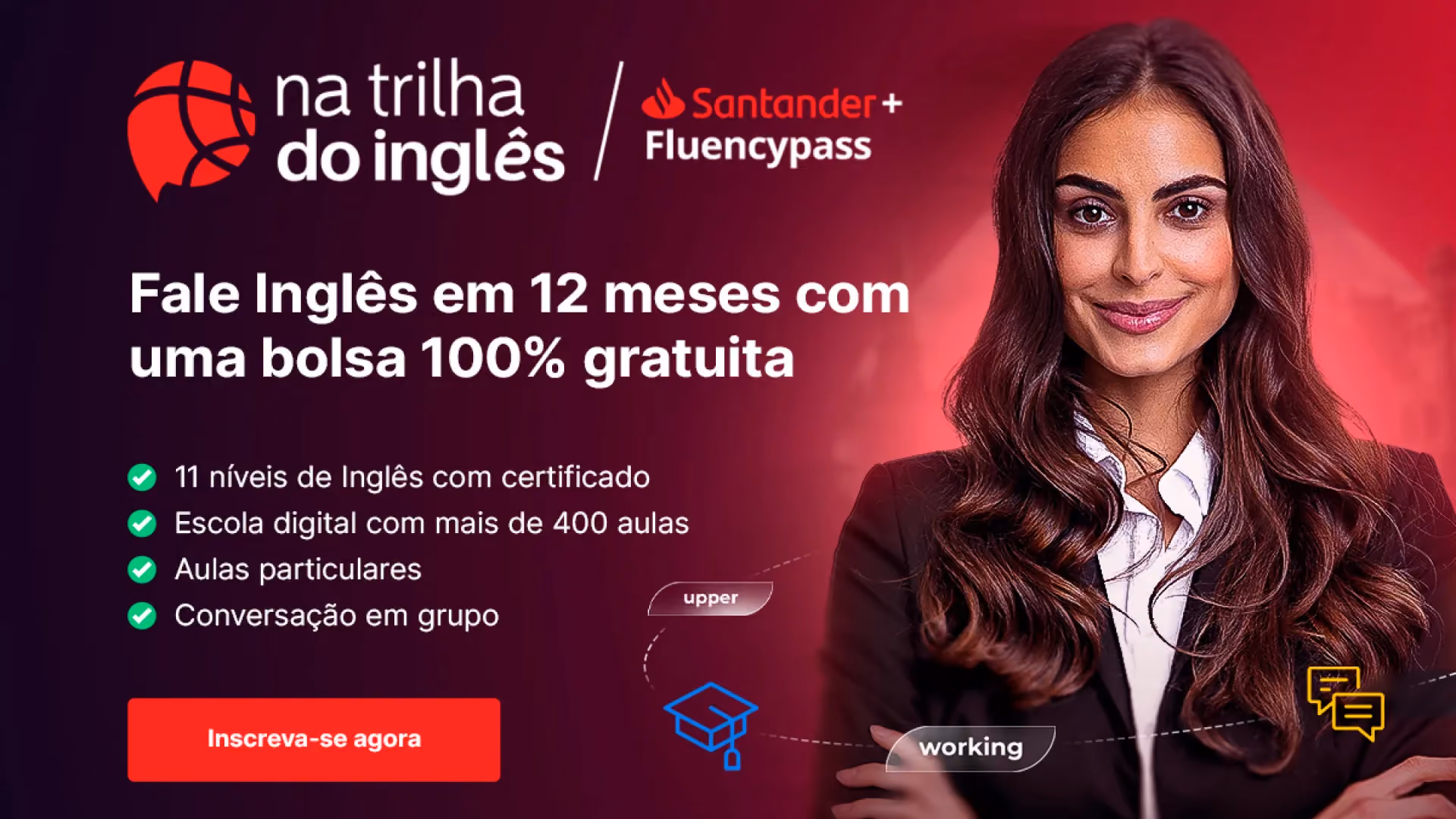 Afya e Santander oferecem bolsa de inglês – Veja como participar!
