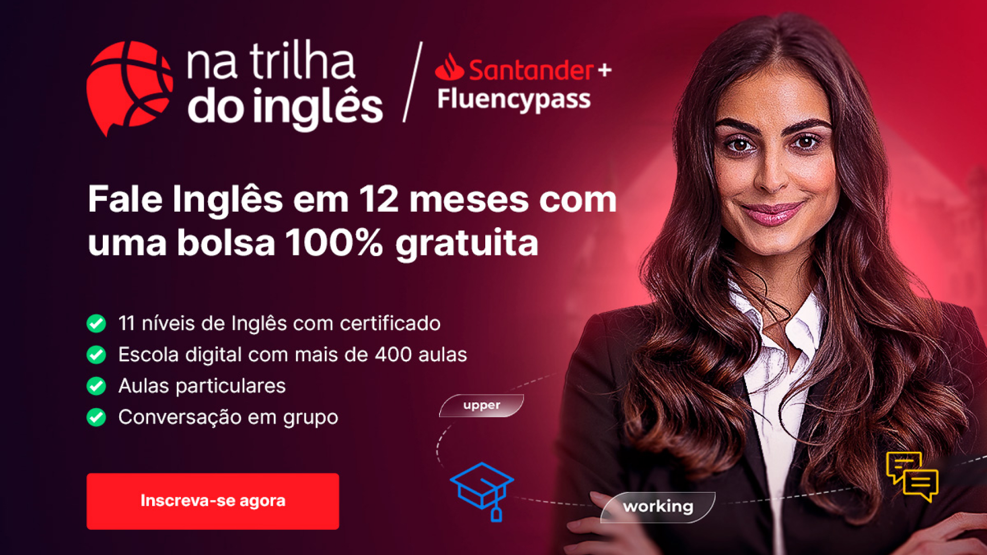 Afya e Santander oferecem bolsa de inglês – Veja como participar!