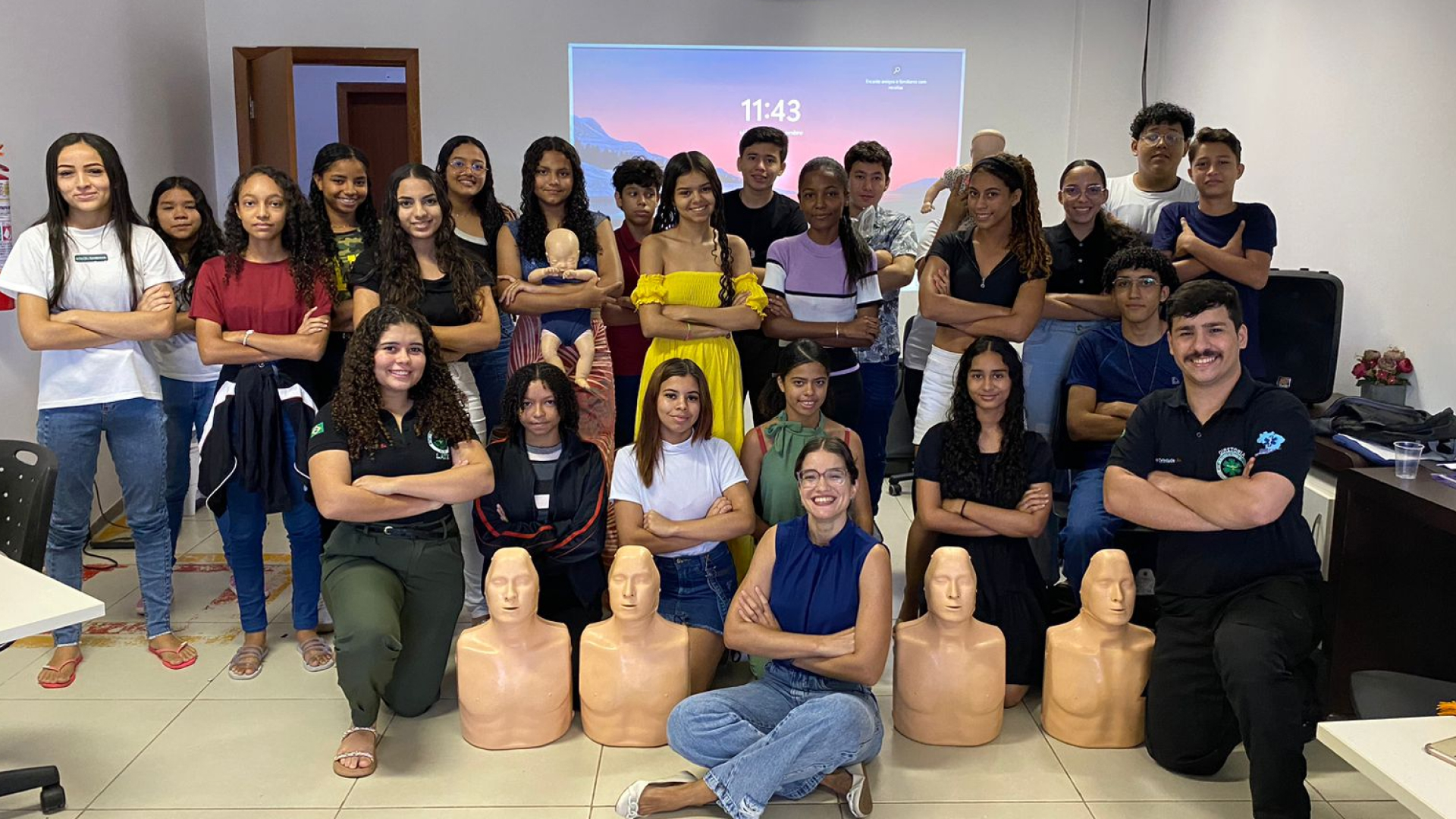 Ação de SBV da Liga Araguainense do Trauma de Enfermagem para Alunos do Curso de Atendente de Farmácia