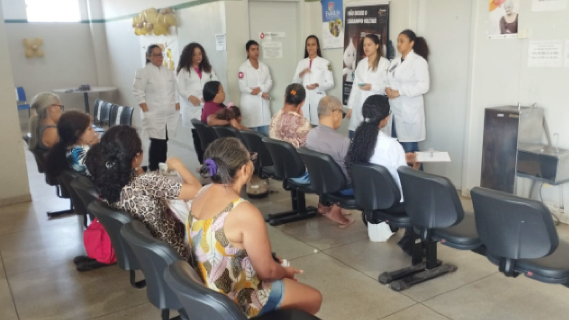 Conscientização e Prevenção do Sarampo: Palestra Educativa com Participação Estudantil na UBS do setor maracançã.