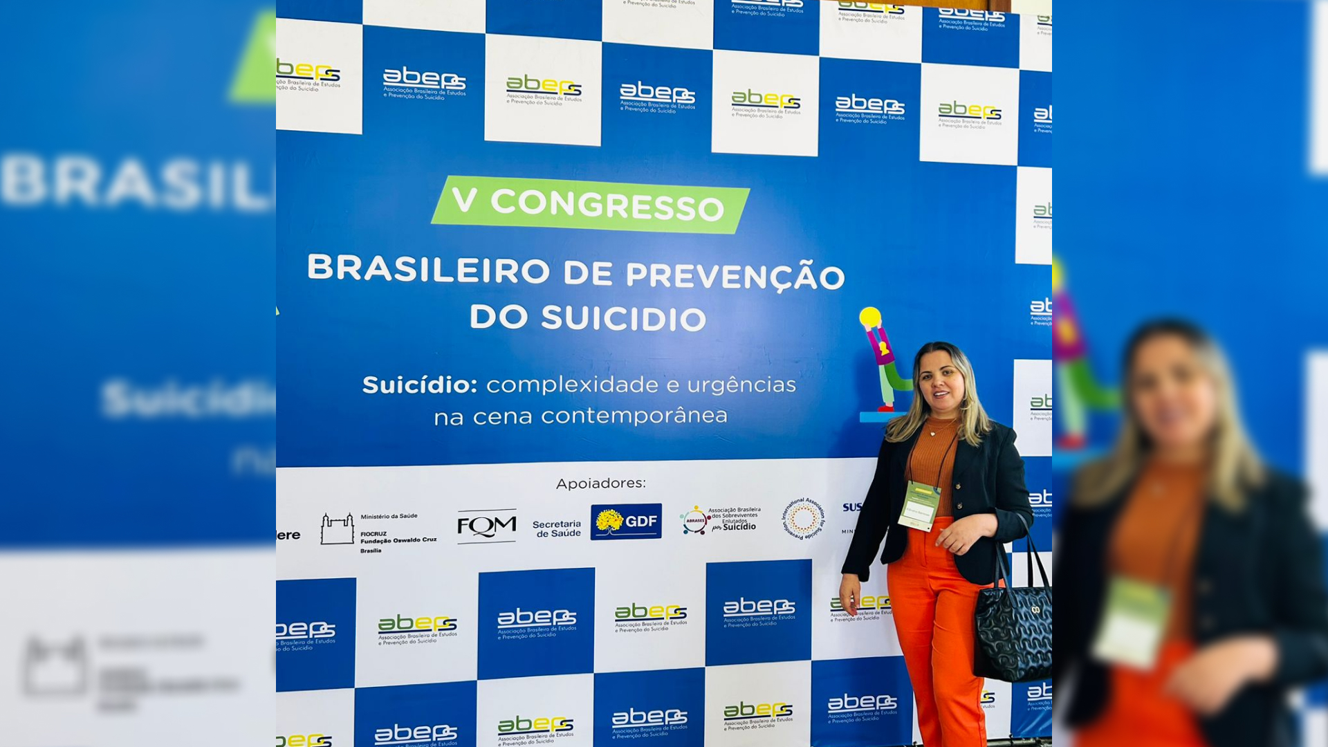 Egressa do Curso de Psicologia Edinalva Barrense Participa do V Congresso Brasileiro de Prevenção do Suicídio