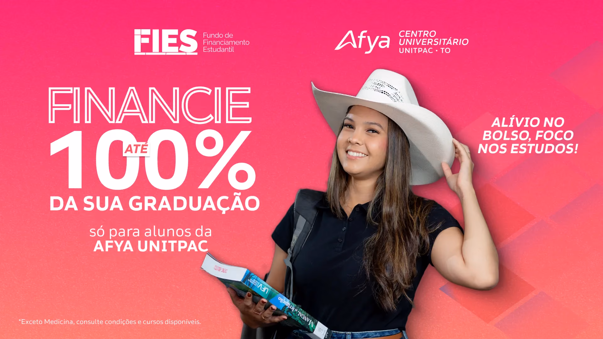 Financie até 100% da sua graduação com as vagas remanescentes do FIES exclusivo para alunos da Afya Unitpac