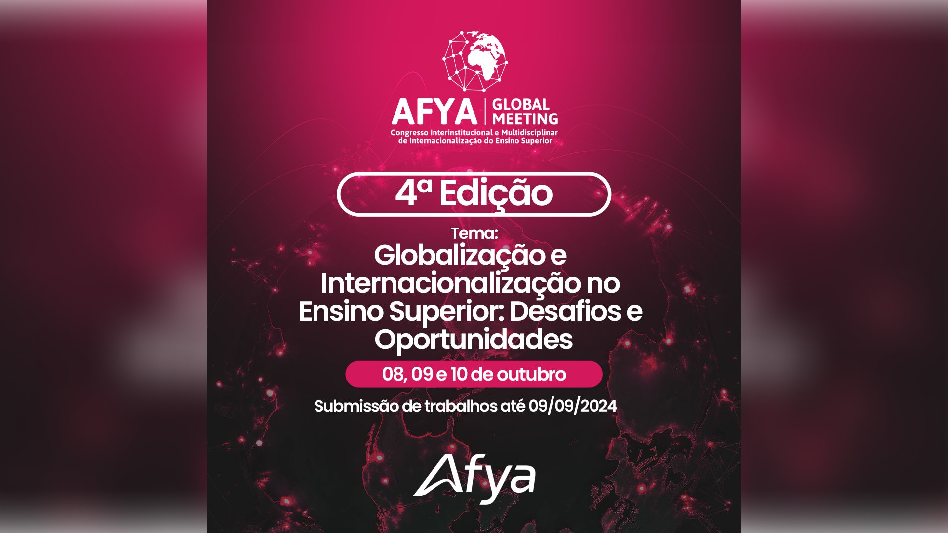 Inscrições Abertas para o 4° Afya Global Meeting