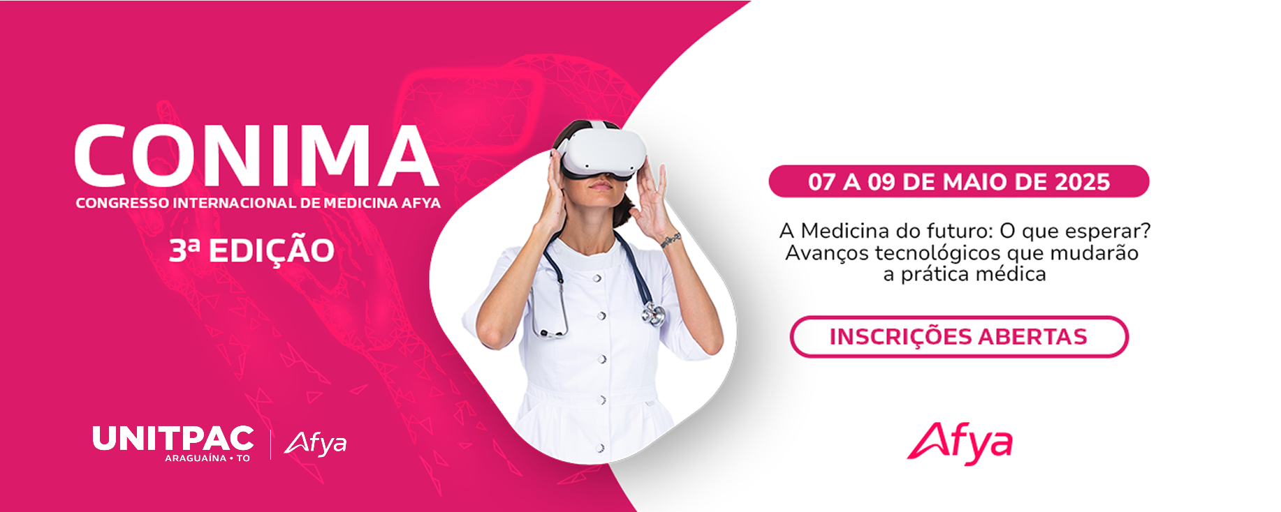 Inscrições abertas para submissão de trabalhos no 3º CONIMA – Congresso Internacional de Medicina AFYA