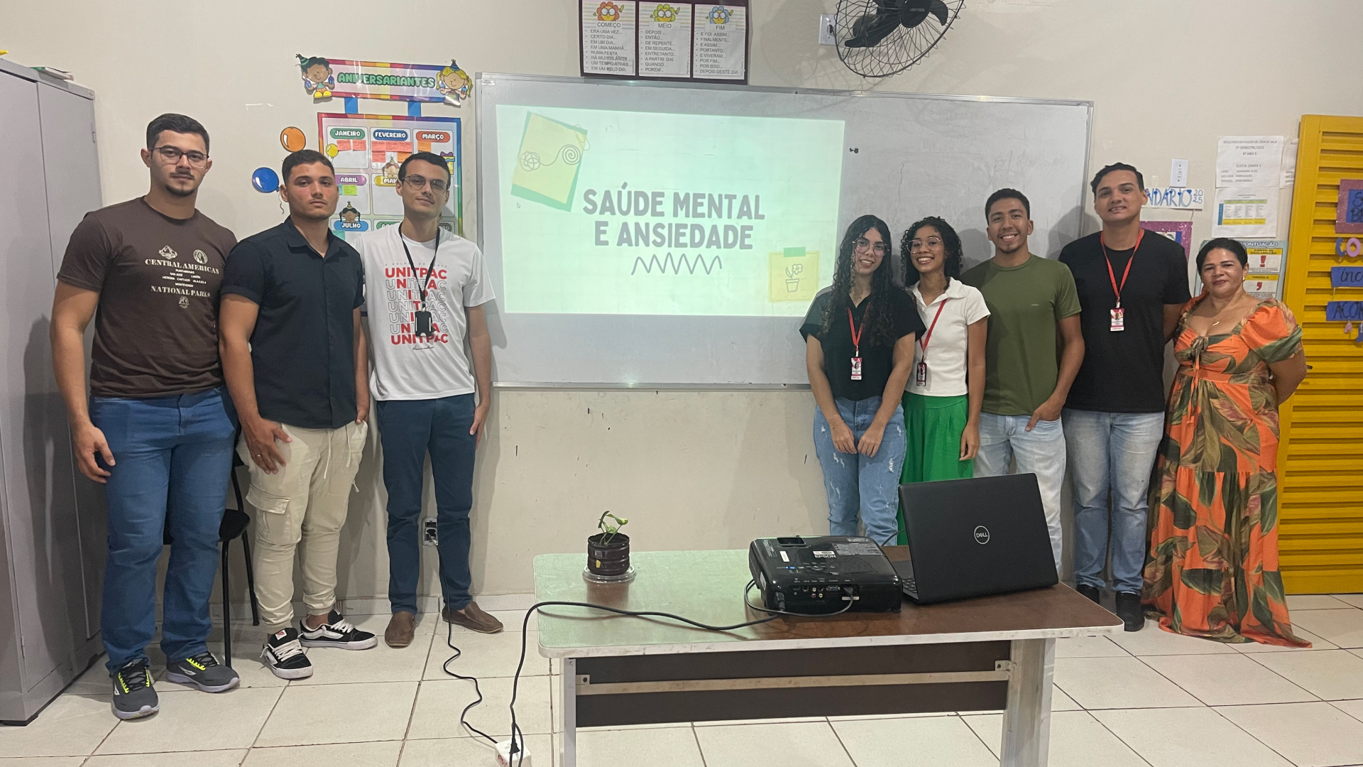 Psicologia em Ação: Oficina sobre Saúde Mental e Ansiedade com Alunos da EJA