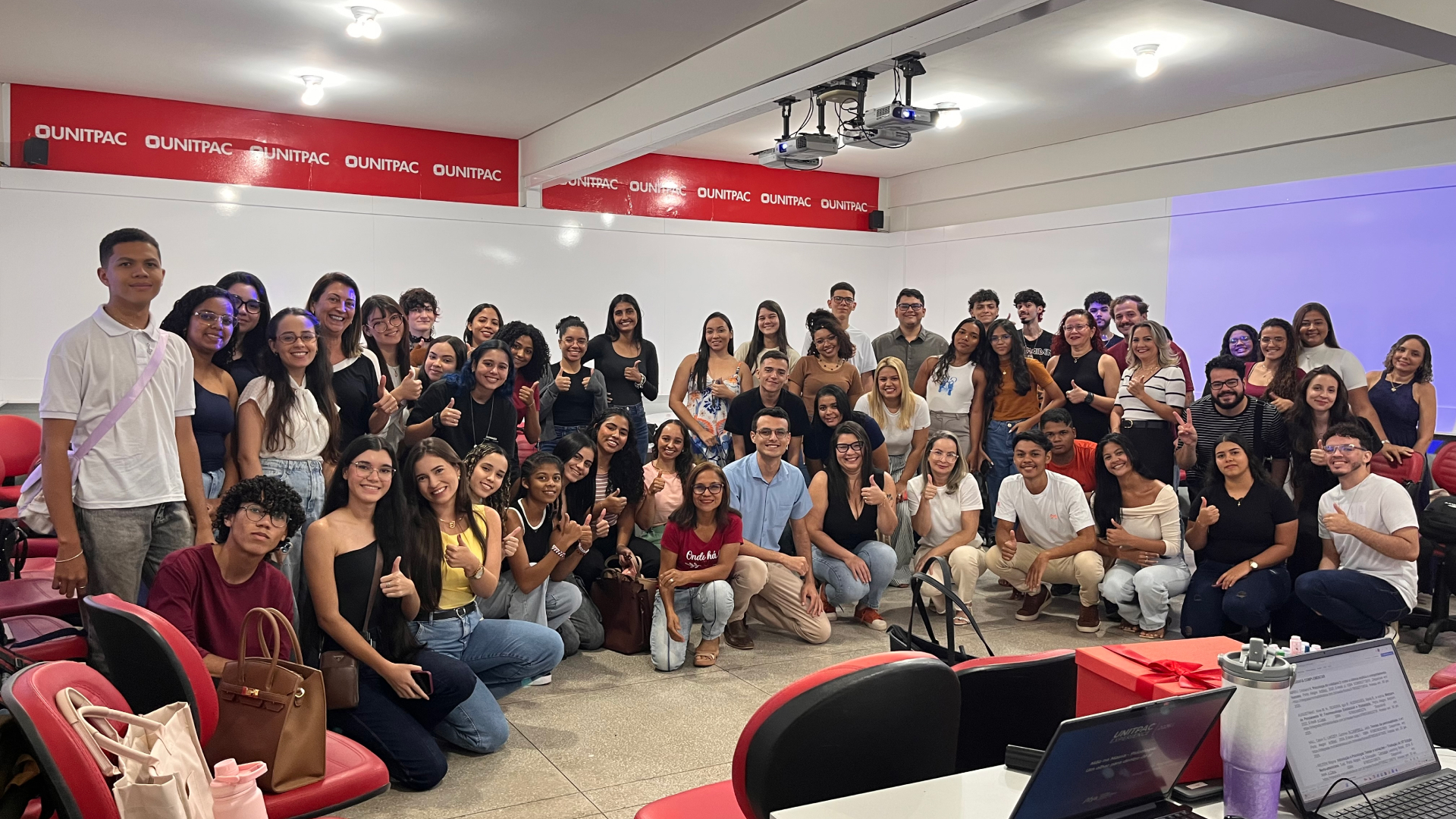 Calouros de Psicologia vivenciam atividade prática no Unitpac Experience 2026.1