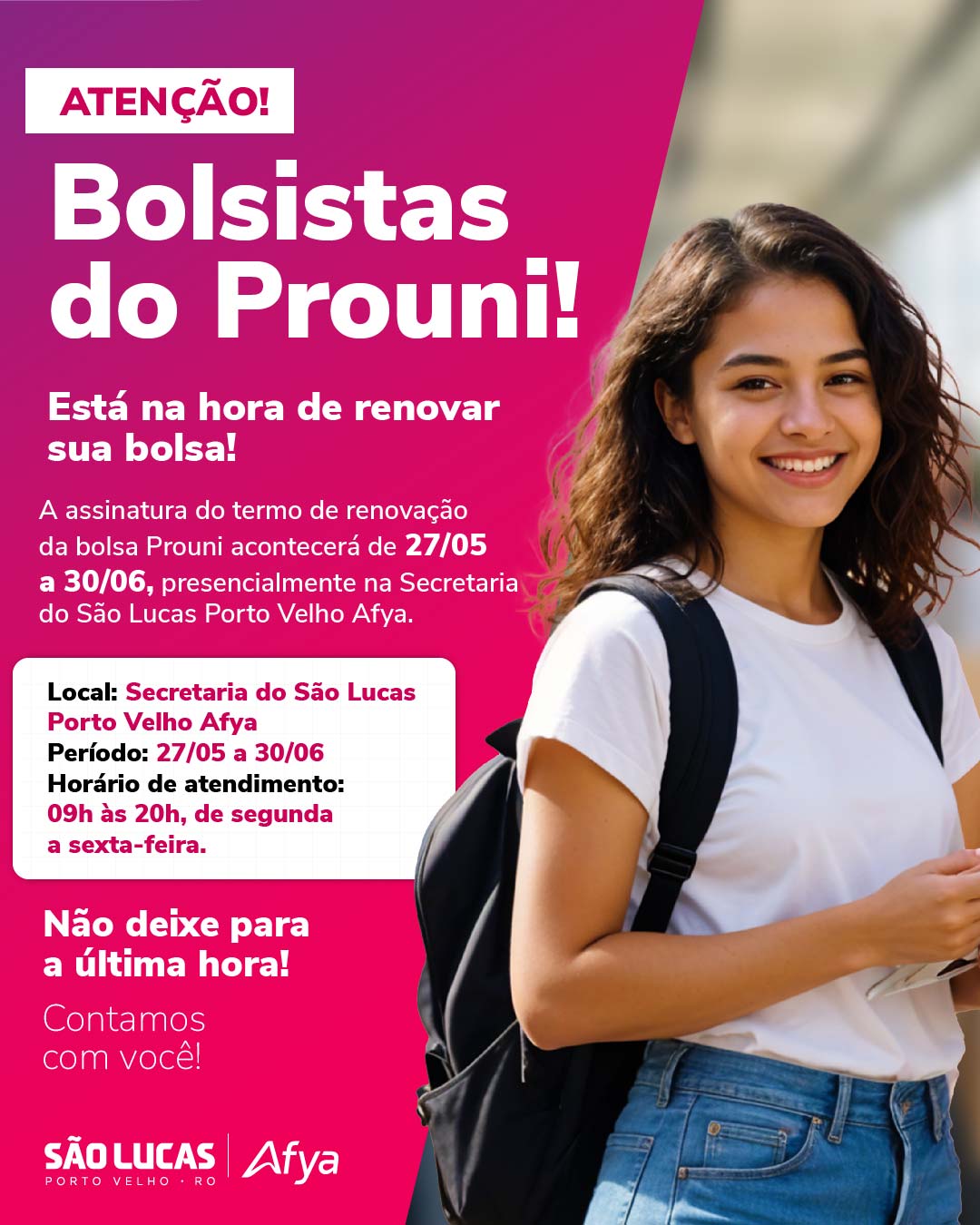 Alunos do Prouni, atenção! Não perca o prazo para assinatura do Termo de Usufruto da Bolsa!