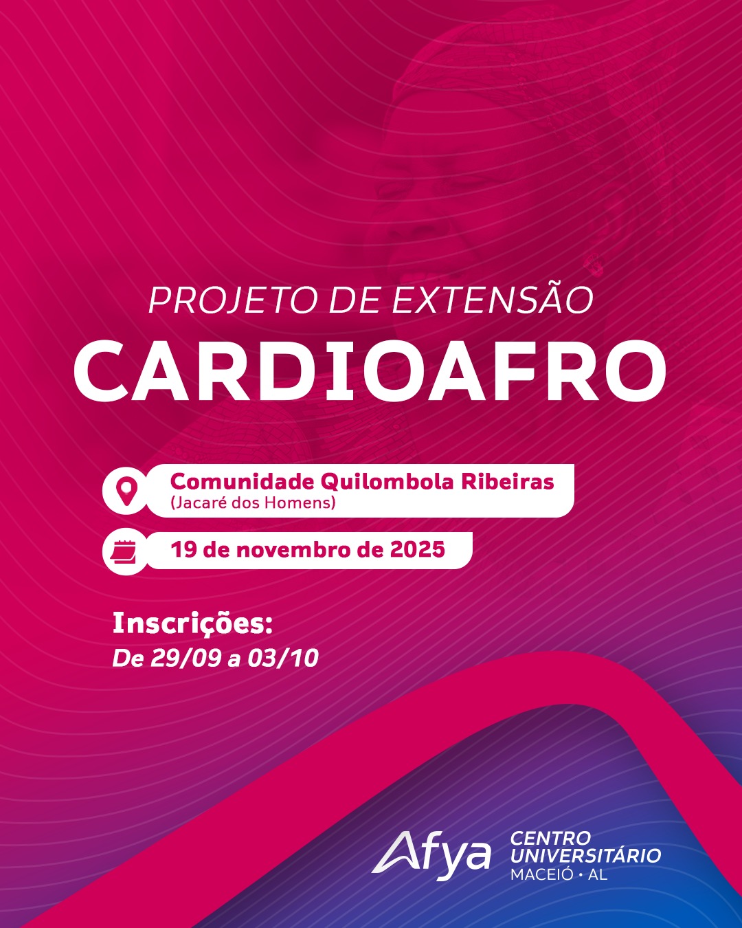 CARDIOAfro 2025: saúde do coração em pauta, mobiliza acadêmicos da Afya.