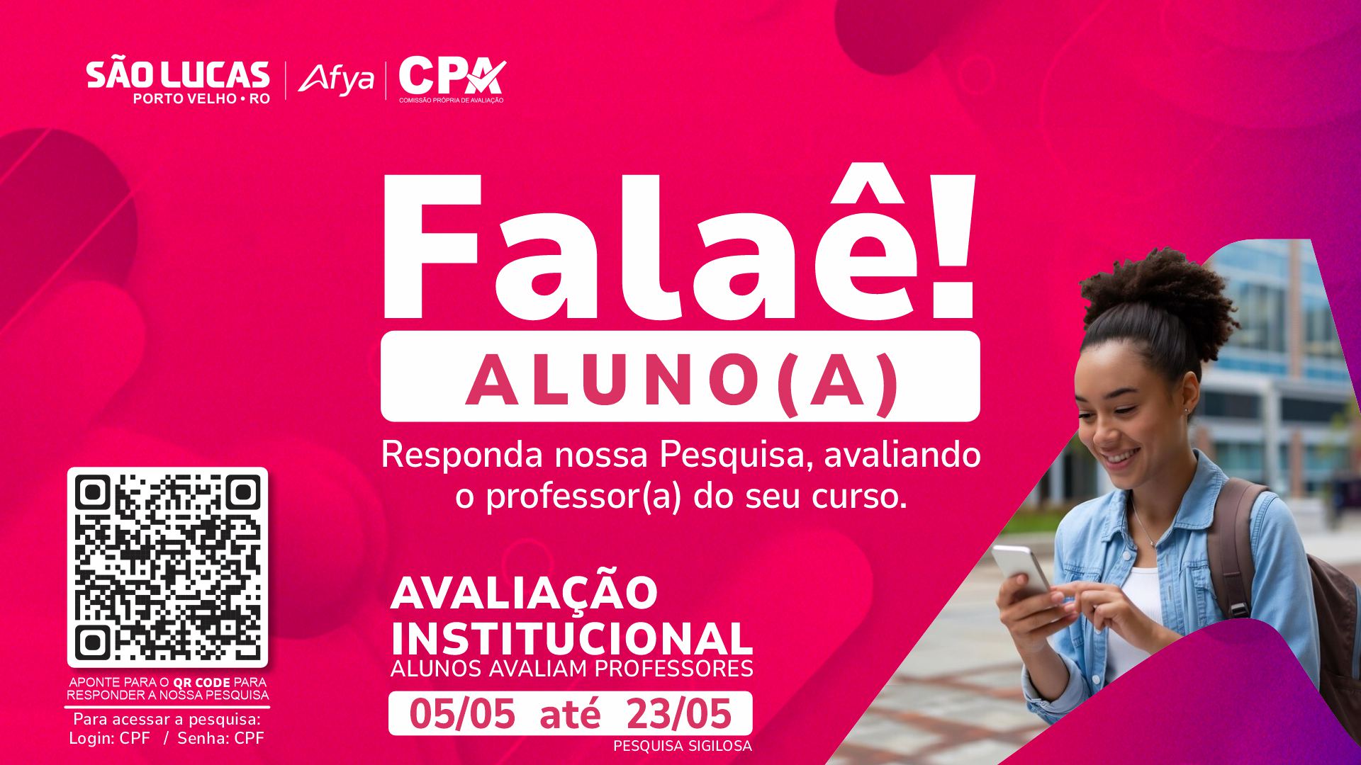 Participe da Comissão Própria de Avaliação (CPA)
