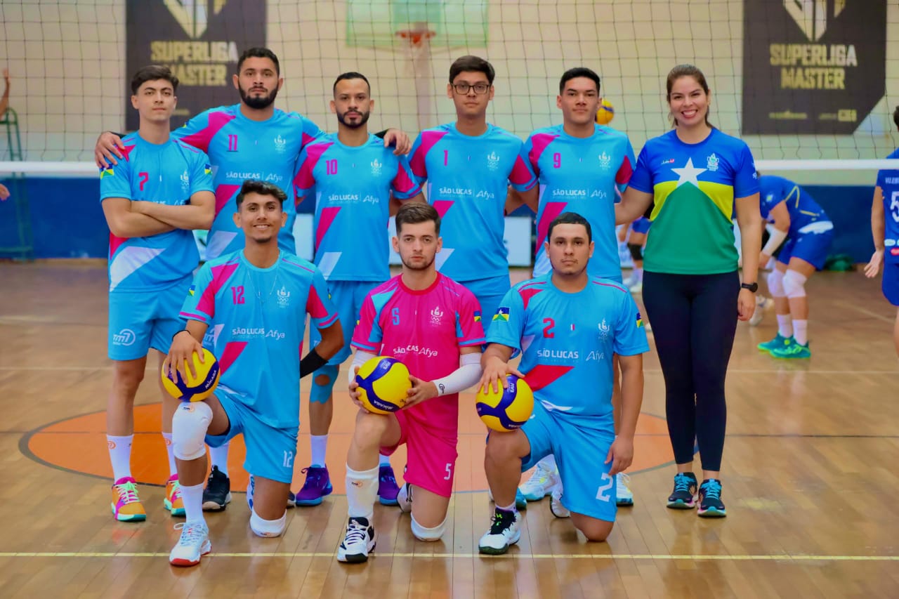 Time de Vôlei Masculino Representa o Centro Universitário São Lucas Porto Velho Afya Nos Jogos Universitários Brasileiros.