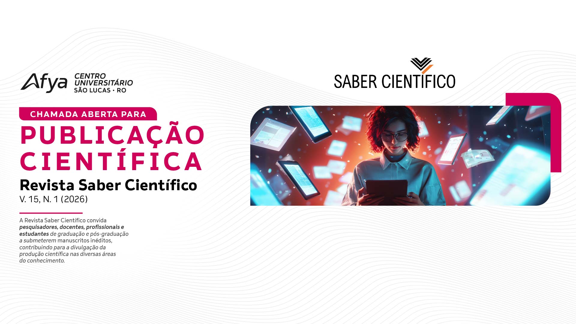 Chamada aberta para submissão de artigos científicos