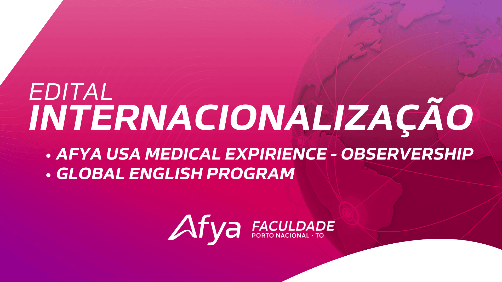 Edital de internacionalização