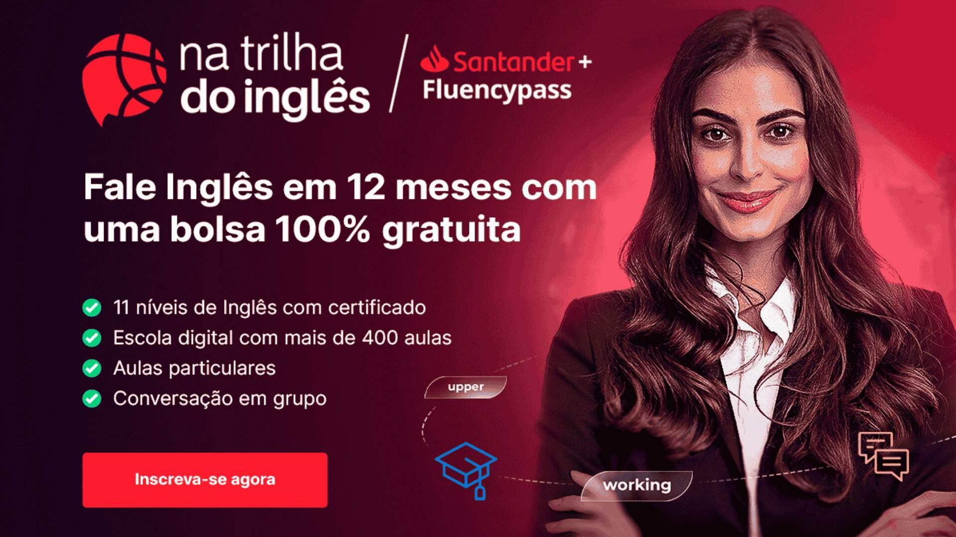 Edital interno Afya | Programa Santander Na Trilha do Inglês
