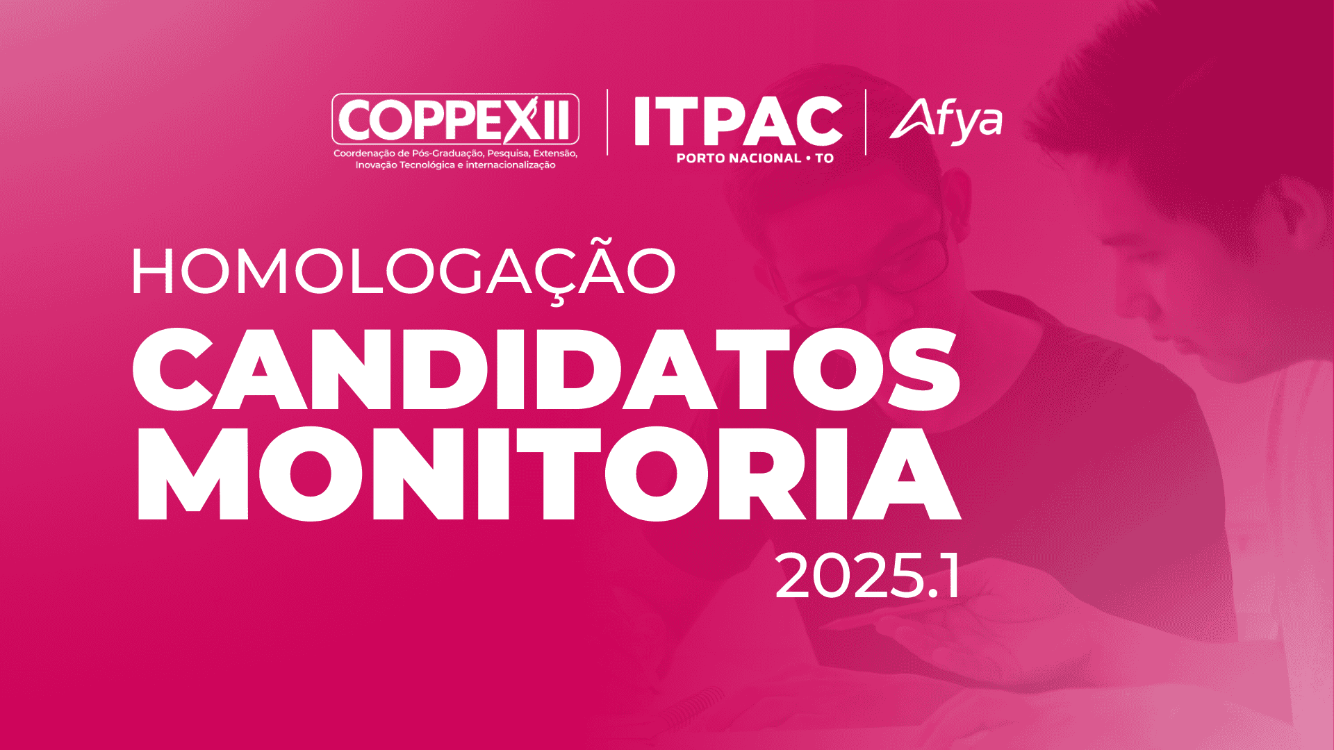 Homologação candidatos monitoria 2025.1