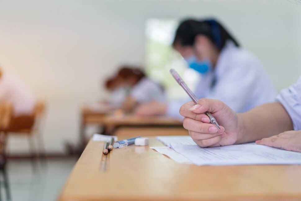 Notas do teste de proficiência