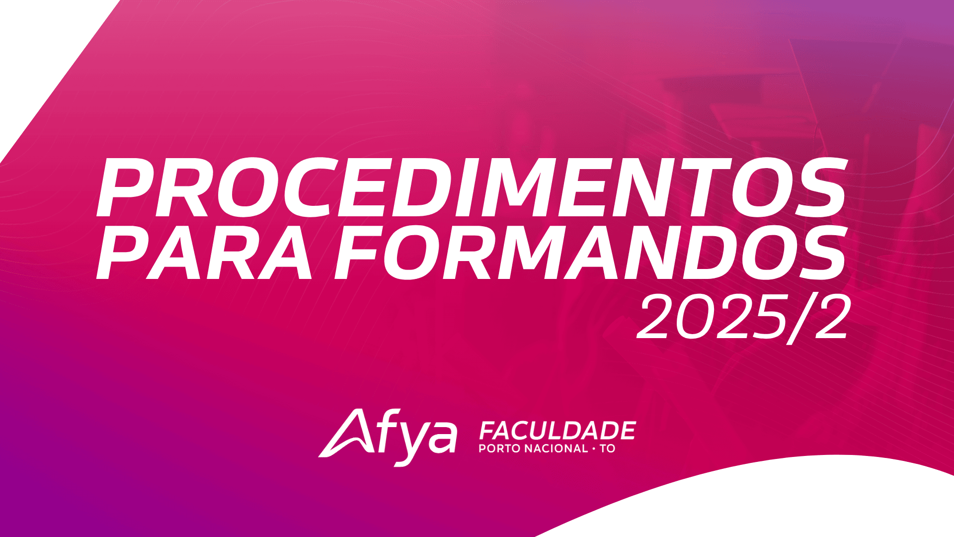 Procedimentos para formandos 2025.2