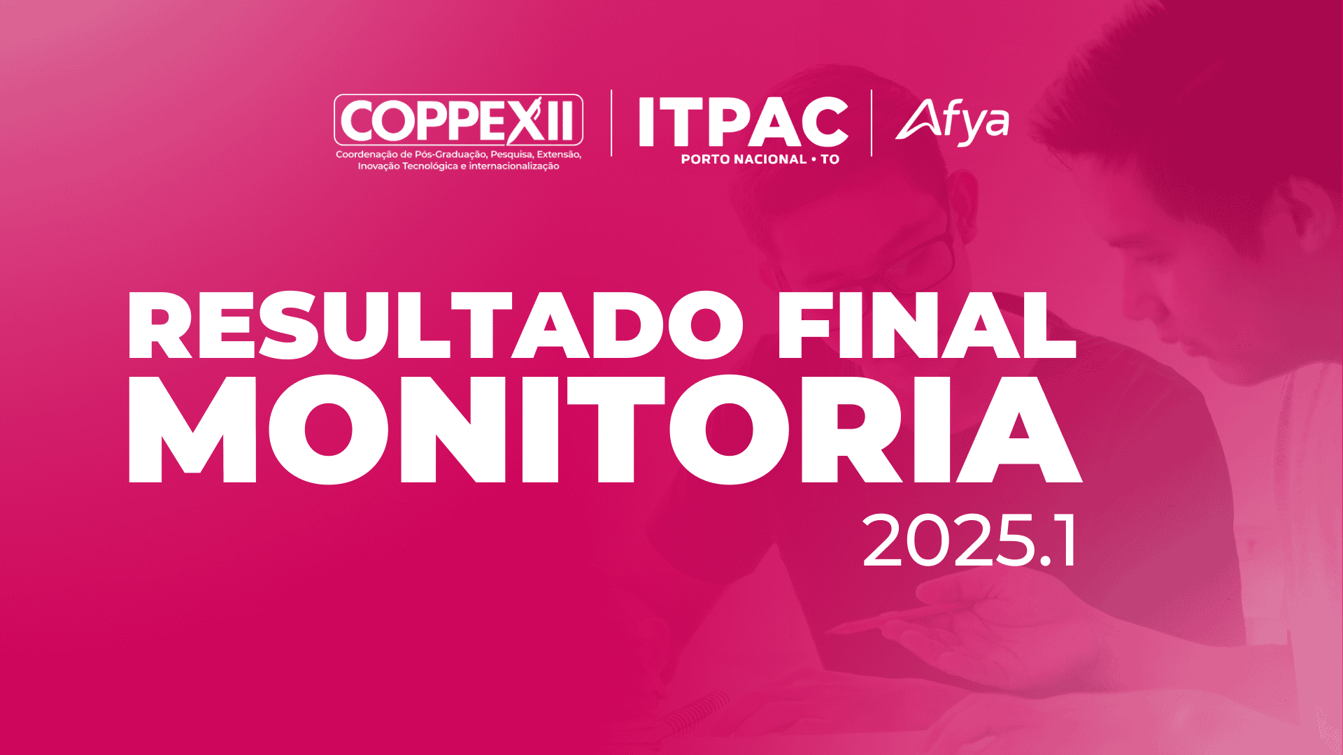 Resultado final monitoria 2025.1