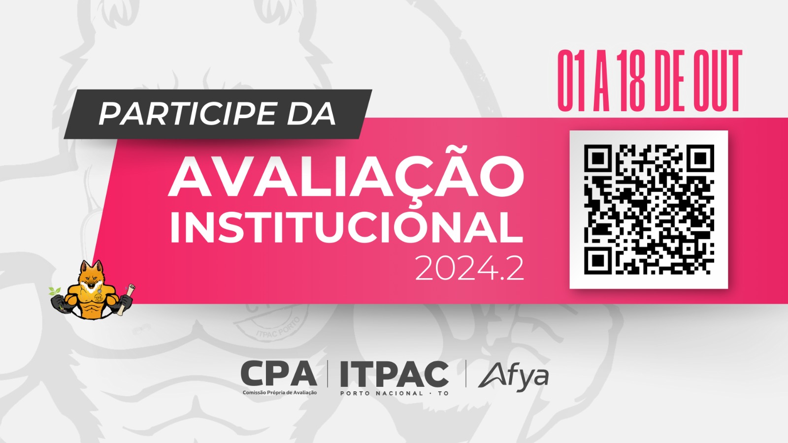Realize já a sua Avaliação Institucional 2024.2