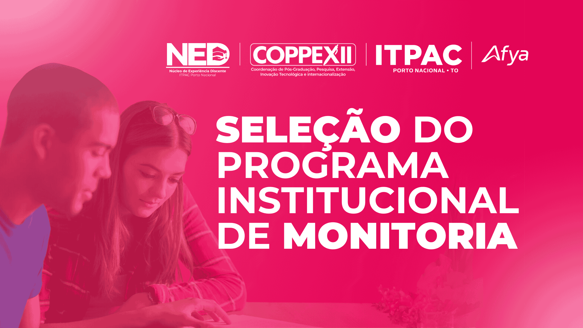 Seleção do programa institucional de monitoria