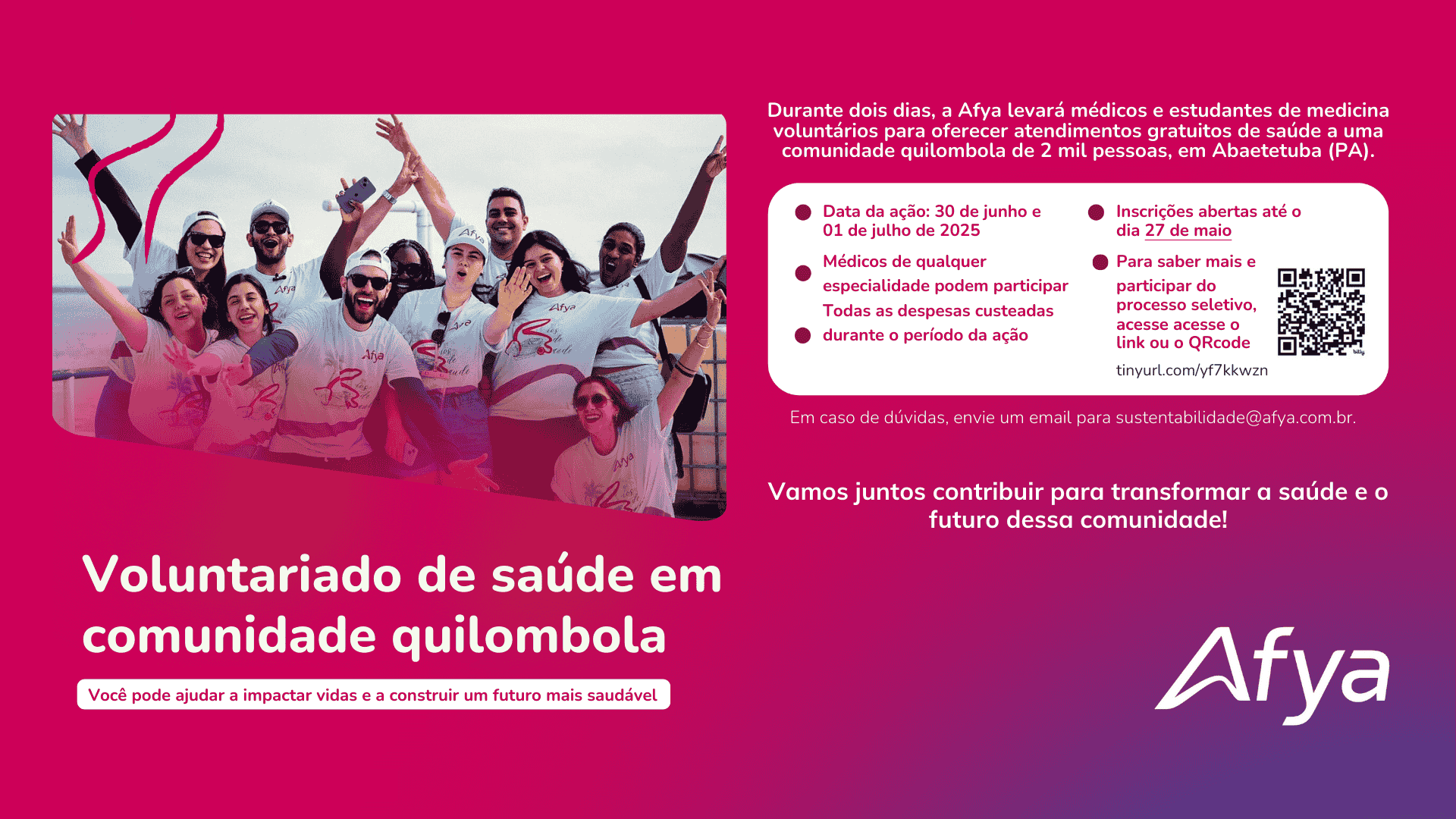 Voluntariado de Saúde em Comunidade Quilombola - Abaetetuba (PA)