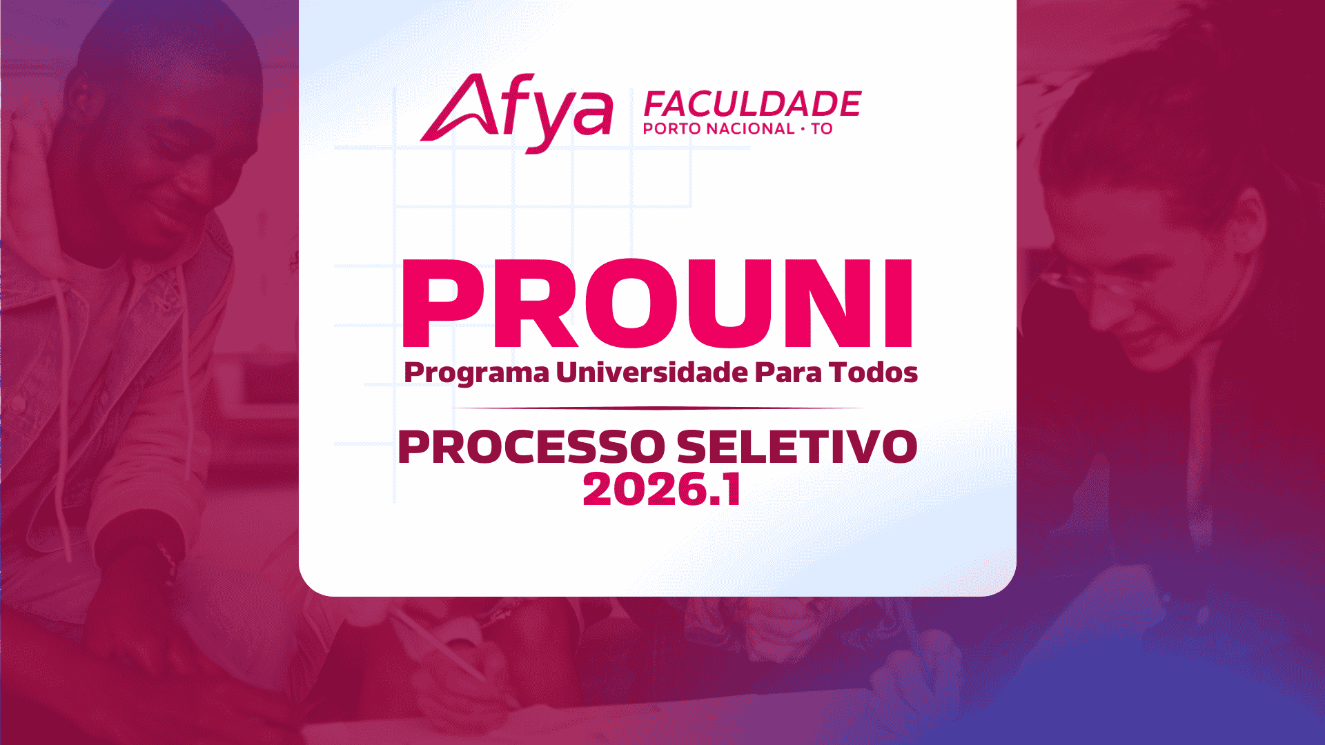 Processo seletivo – PROUNI 2026.1