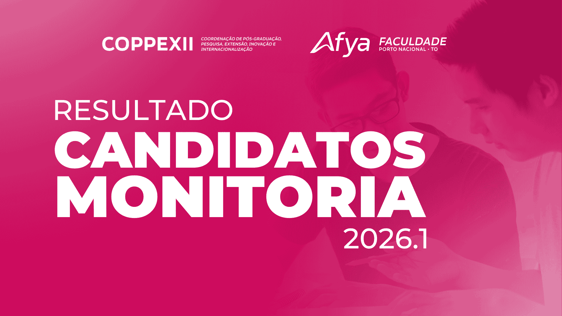 Resultado monitoria 2026.1