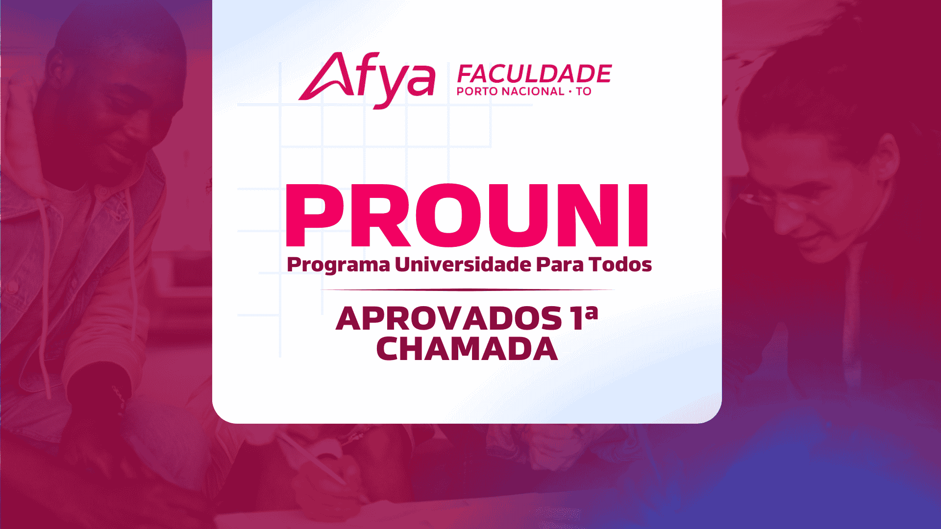 RESULTADO APROVADOS 1ª CHAMADA PROUNI 2026.1